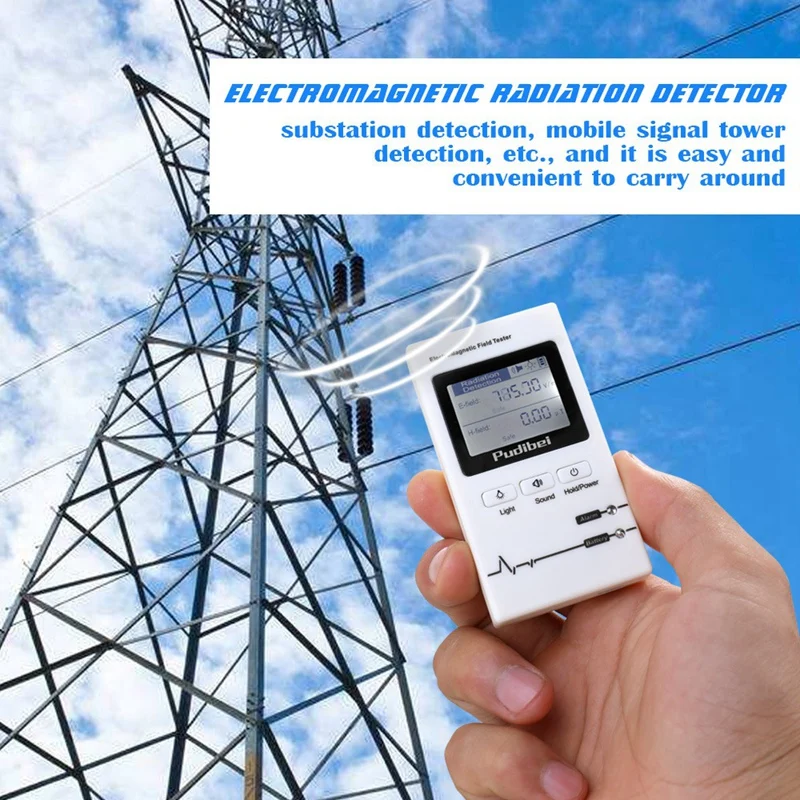 

Portable Handheld Professional EMF Meter Electronetic Radiation Detector Electronetic Wave Tester Radiation Tester