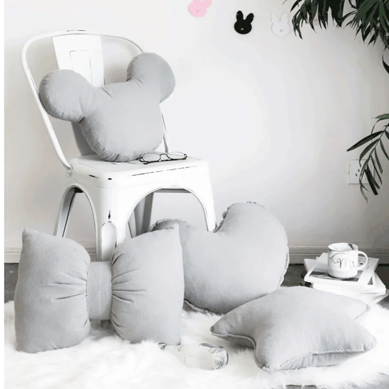 

Детская подушка из хлопка в форме сердца, защита на Кроватку Новорожденного, детская подушка, игрушка для младенцев, кукла, декор детской ко...