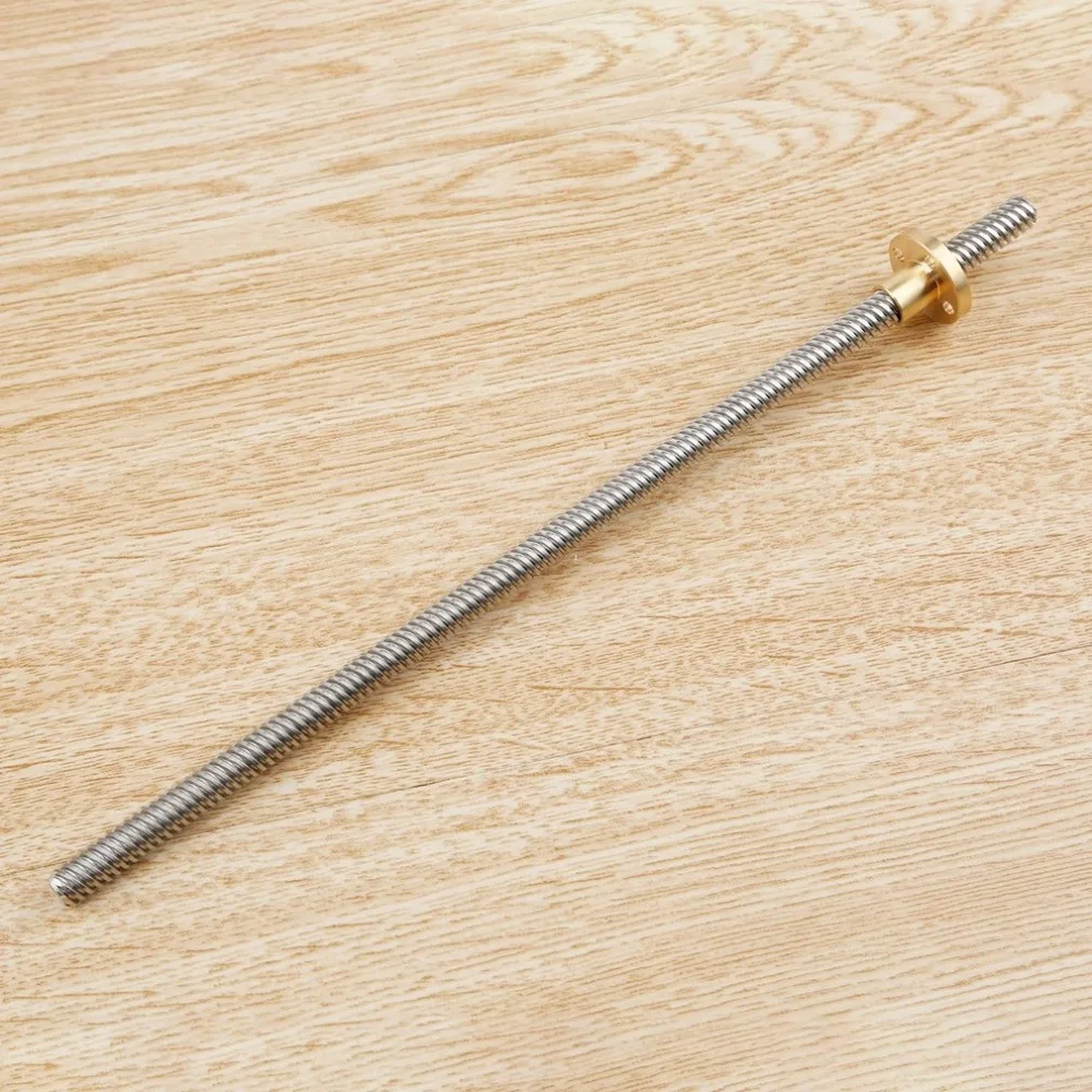 T8 свинцовый винт для 3D принтеров RepRap запчасти трапециевидный медные гайки длина