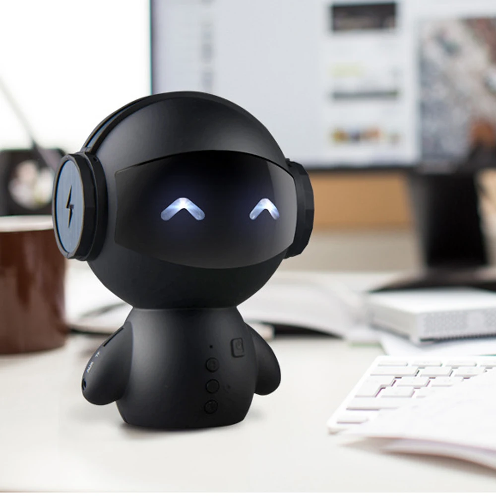 

Christmas Gift! Follow US GET MORE DISCOUNT!Creativity Mini Intelligent Robot Bluetooth Speaker Bass Portable Bluetooth speakers