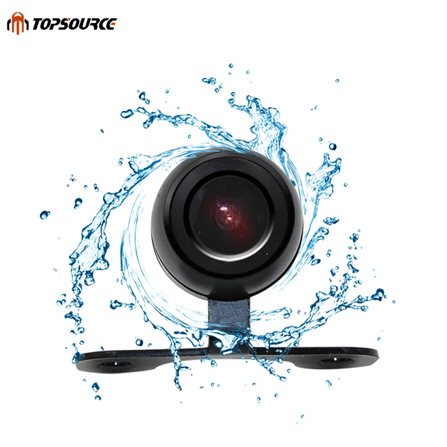 TOPSOURCE 12V 170 Mini Color 6M Wire CCD задняя парковочная камера заднего вида металлический