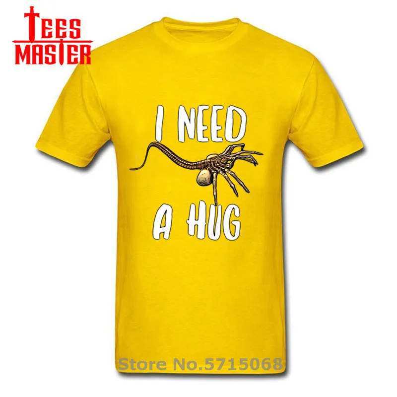 Facehugger мне нужен hug Хэллоуин футболка для мужчин ужасный Стиль с изображениями из
