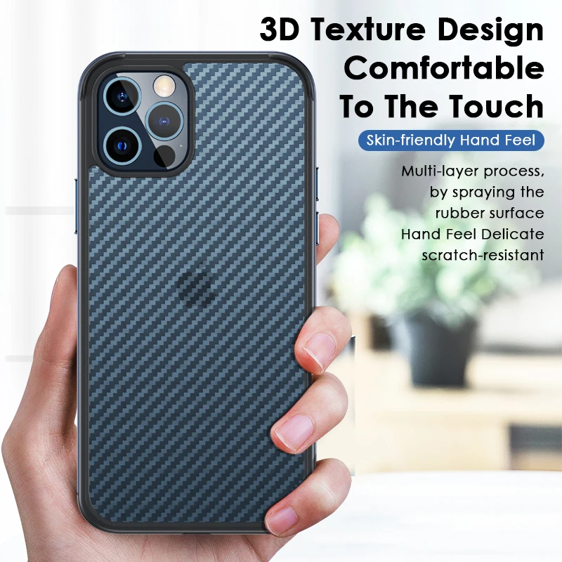

Новинка 2021, роскошный модный 3D чехол из углеродного волокна для iPhone 13, 12, 11 Pro Max, XR, X, XS Max, тонкий легкий чехол, чехлы
