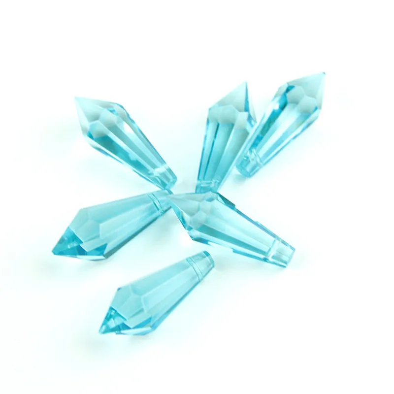 38 мм смешанные цвета Хрустальная сосулька падение люстра Висячие Части