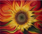GATYZTORY DIY алмазное Рисование Подсолнечник абстрактная квадратная вышивка алмазами домашний Декор подарок мозаика вышивка крестиком