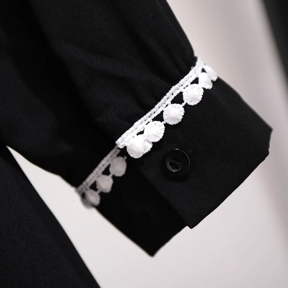 Новинка Сезон весна осень Размера плюс Топы для женщин блузка Большие Длинные