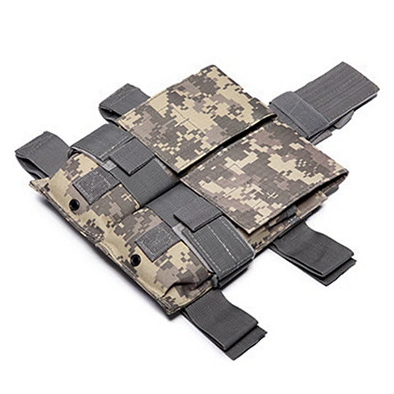 

Molle Airsoft Tactical Drop Leg Double Magazine Pouch for M4 5.56 Military Army Paintball Hunting AK AR Gun Pistol Mag Holder