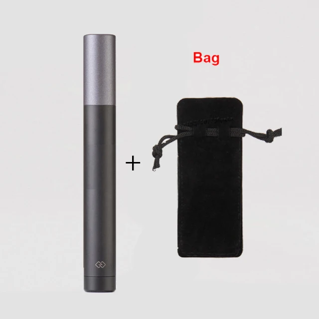 no box with bag Xiaomi mijia, Электрический мини триммер для волос в носу, HN1, портативная Бритва для ушей в носу, машинка для стрижки, водонепроницаемый Безопасный Очиститель, инструмент для семьи - Цвет: no box with bag