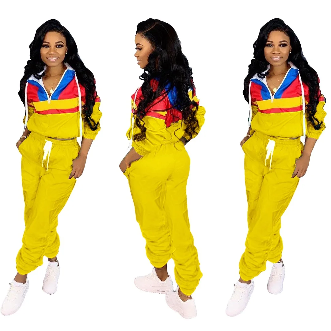 Модные спортивные костюмы для женщин осенние толстовки с длинными рукавами Топ и