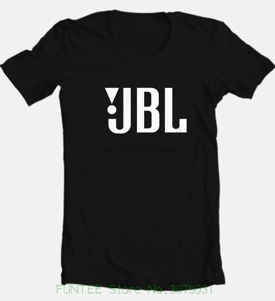 Новинка 2018 футболка Jbl с буквенным принтом бесплатная доставка 100% хлопок черная