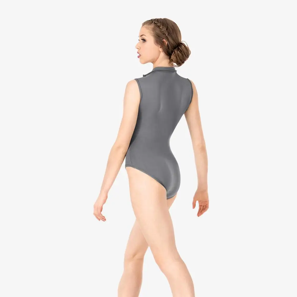 Балетное трико на молнии спереди танцевальный гимнастическое балетное для