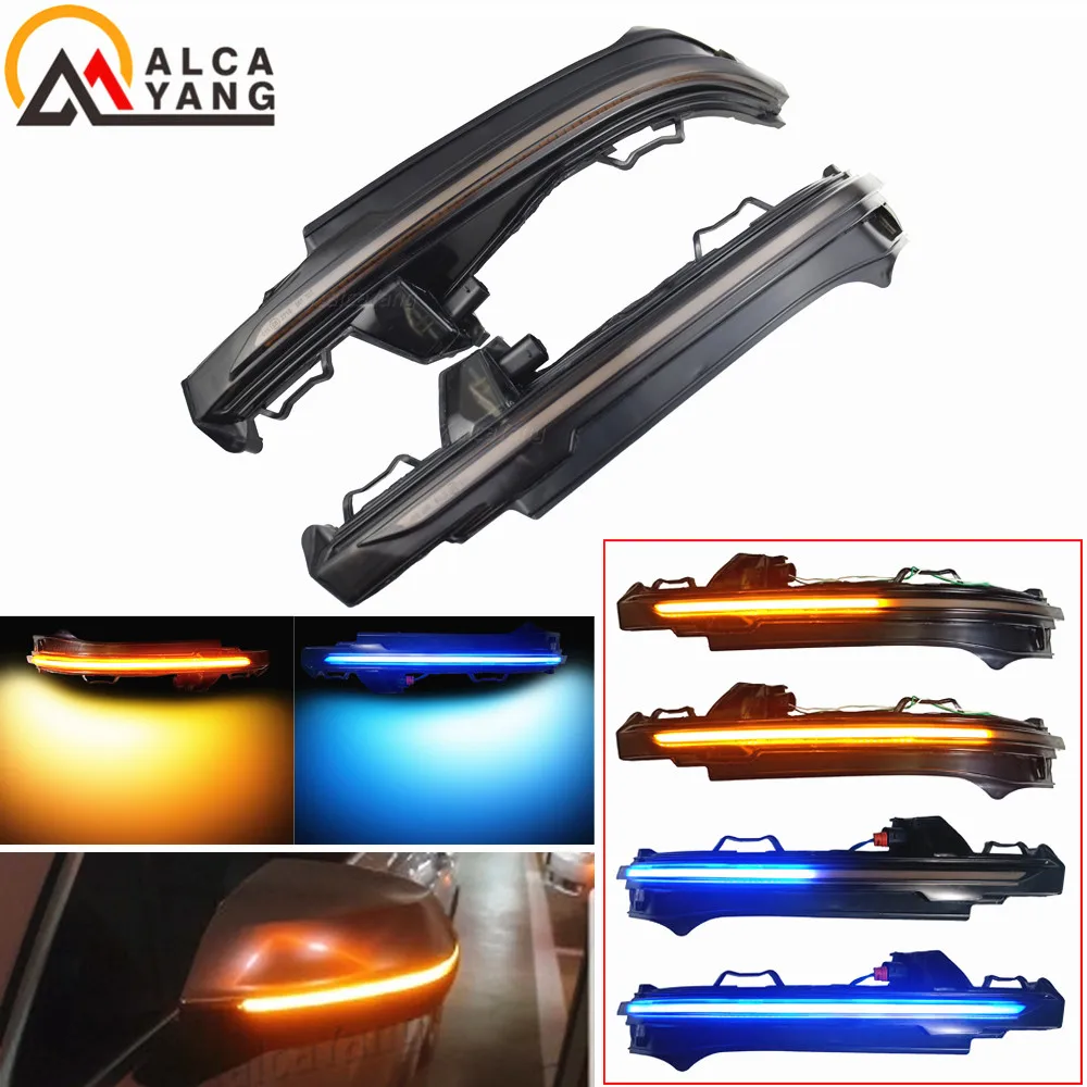 

LED Side Wing Rearview Mirror Dynamic Indicator Blinker Flowing Turn Signal Light For Audi Q5 FY 2018 2019 Q7 4M 2016 2017 2018