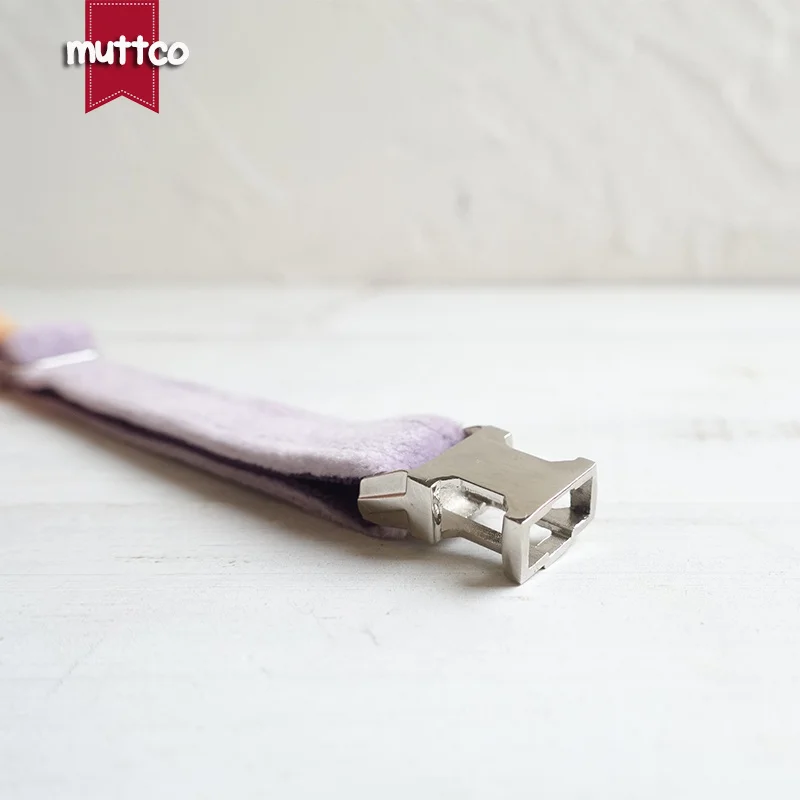 MUTTCO розничная продажа персонализированный ошейник для кошек фиолетовый