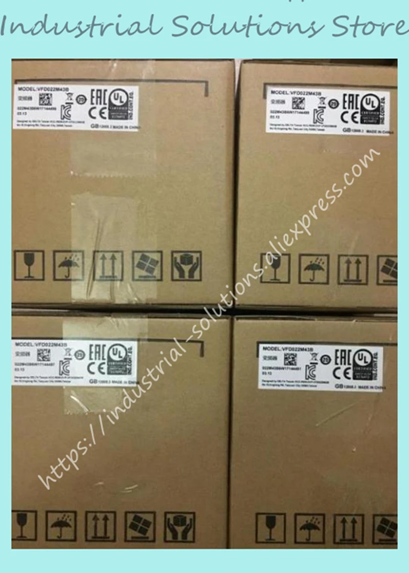 

Input 3PH 380V Output 3PH Inverter Inverter VFD022M43B 0~480V 5A 0.1~400Hz 2.2KW 3HP New