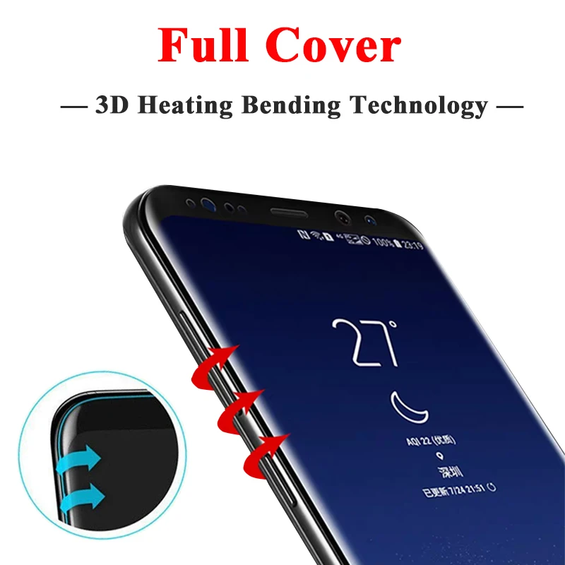 3D Защитное стекло для Samsung Galaxy Note 8 S8 9 S9 Plus Защитная пленка экрана Note8 s лист Note9 Samsang