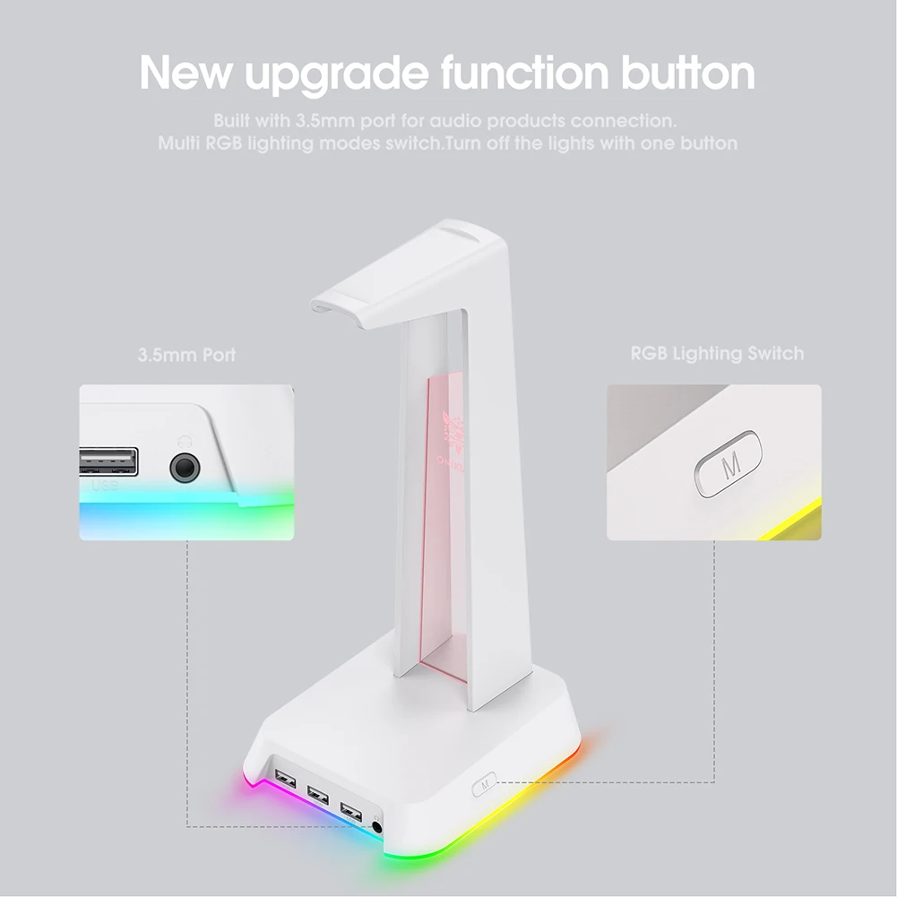 Подставка для Игровых Наушников ONIKUMA ST2 RGB Настольный держатель компьютерной