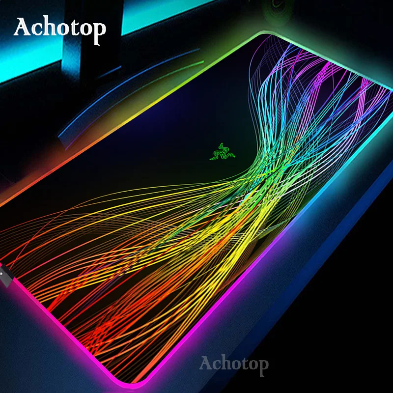 

RGB Mouse Pad Large Kawaii Gaming Accessories Computers Keyboard Razer 900x400 XXL Rubber Durable Mousepad For CSGO LOL Desk Mat