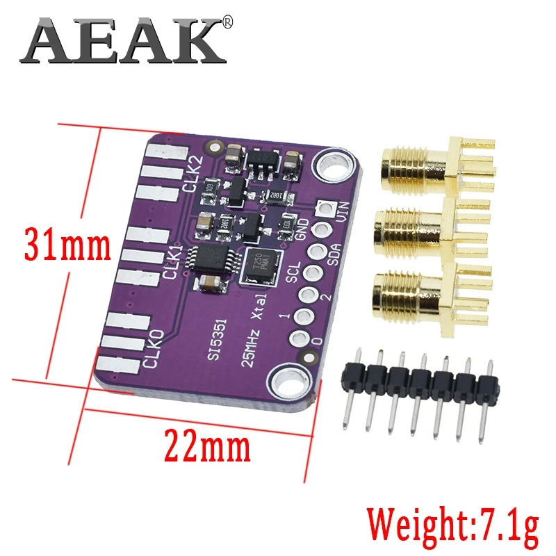 Генератор часов Si5351A 3 в 5 пост. Тока CJMCU 5351 Si5351 I2C модуль генератор сигналов часы 8