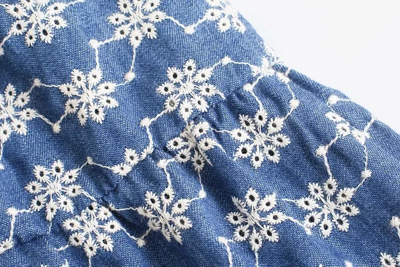 

New European American Hollow Embroidered Dress Square Collar Bubble Sleeve Dress Korean Gothic Vestidos Evening Dresses
