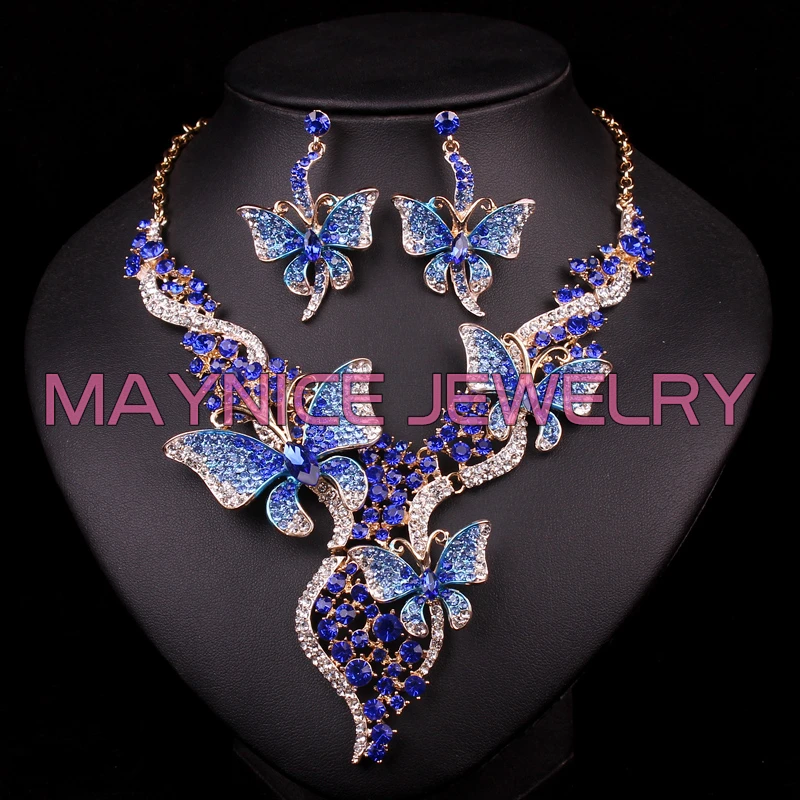 Индийские свадебные ювелирные наборы свадебное ожерелье серьги для невесты