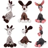 Funny Donkey Shaped Plush Dog Squeaky Toys Corduroy Small Large Dogs Interactive Bite Resistant Toy Pets Accessories Supplies 3