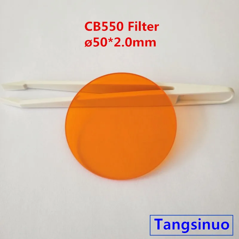 

50*2.0mm 550nm IR Longpass Filter Golden Optical Glass CB550 GG550