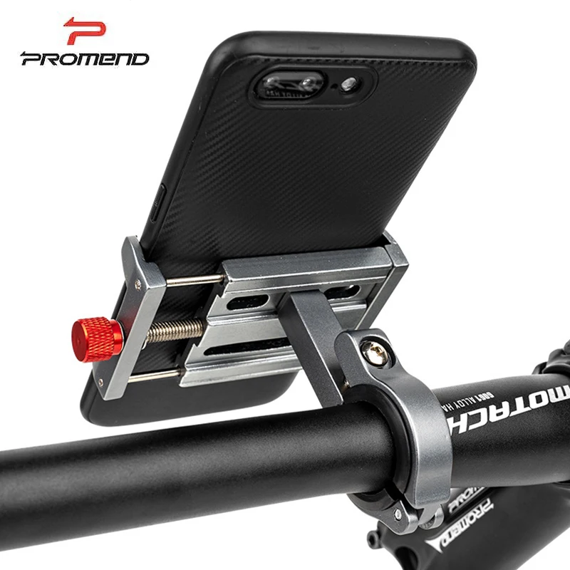 Велосипедный телефонный держатель Promend вращение на 360 градусов алюминиевый сплав