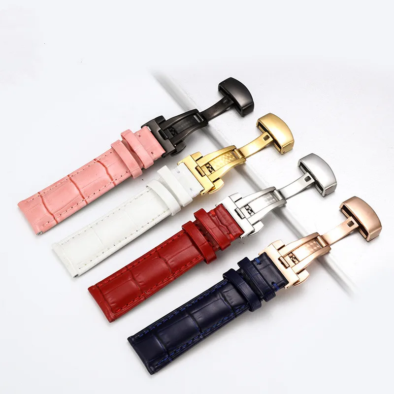 Ремешок из телячьей кожи для наручных часов браслет воловьей 12 13 14 15 16 17 18 19 20 21 22 23