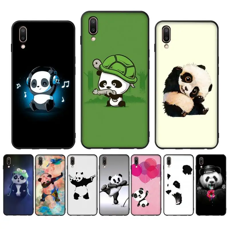 Симпатичная мультяшная панда для Oppo Reno Realme C3 6Pro vivo Y91C Y17 Y19 Funda Capa | Мобильные