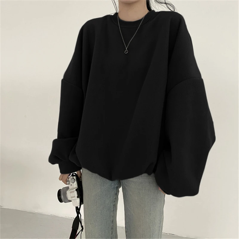 

Colorfaith New 2020 Autumn Winter Women Sweatshirts Crewneck Harajuku Pullovers Oversized Korean Pop Jumper Ladies Tops SS423