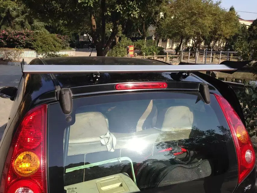 

New hatchback perForated rear wing aluminum alloy tail hatchback universal rear wing needs perForated single layer rear wing
