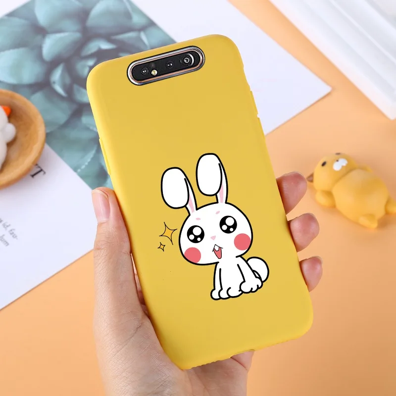 Yello ТПУ чехол для samsung Galaxy A80 силиконовый милый для samsung задняя крышка A 80 A805F A50 A70 A10 A20 A10S A40 протектор черный