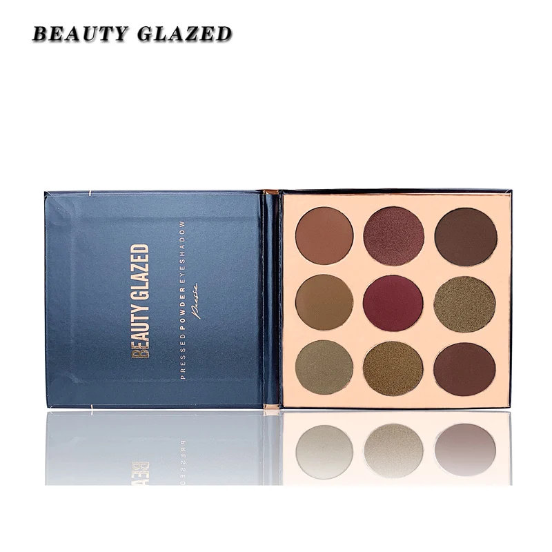 Палетка теней для век Beauty Glazed матовые алмазные блески спиральные бронзовые тени
