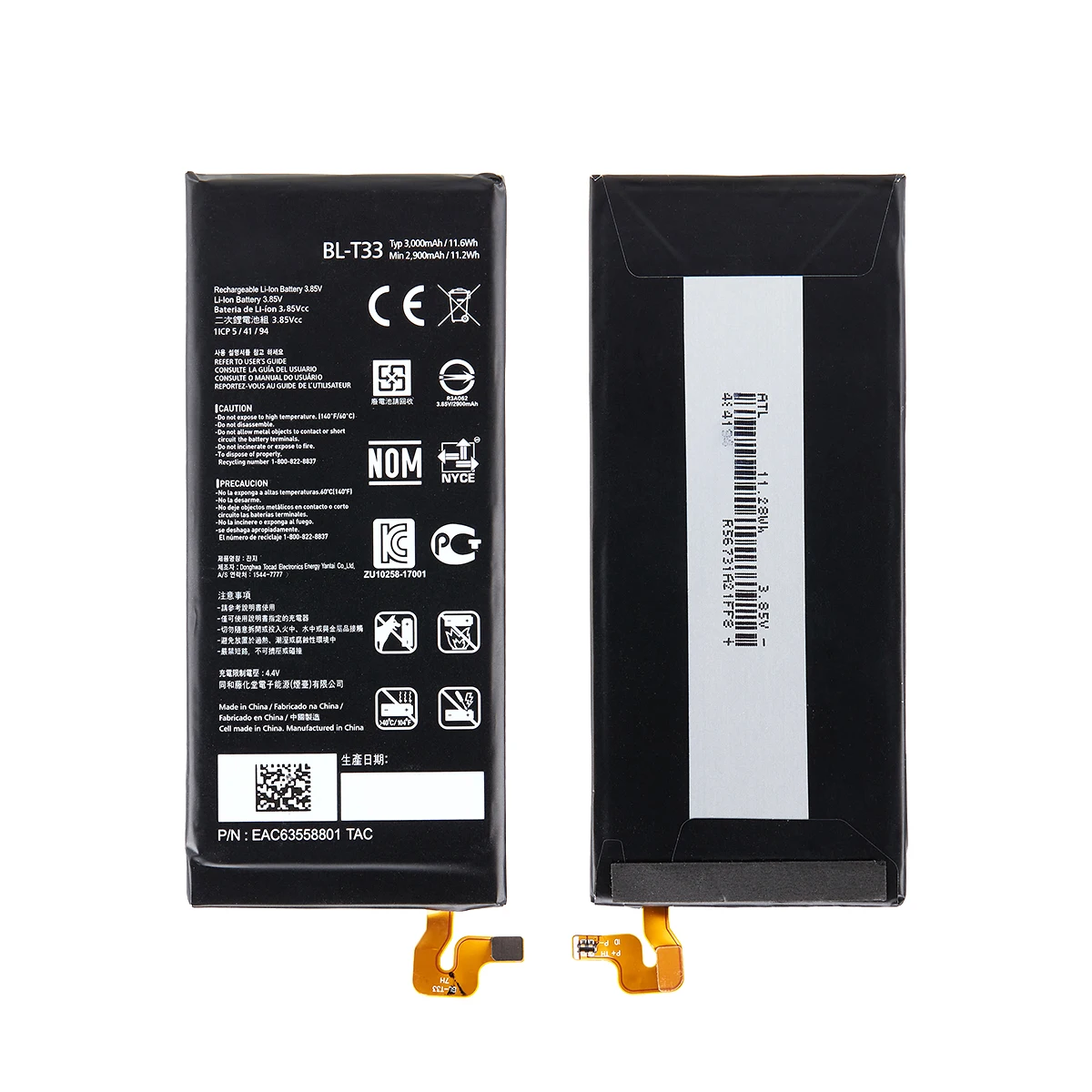 original bl t33 3000mah replacement battery for lg q6 m700a m700an m700dsk m700n t33 blt33 mobile phone batteries free global shipping
