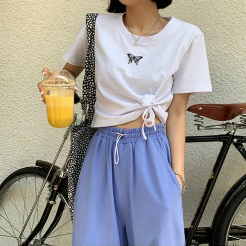 

Casual Pants Women Wide Leg Trouser Solid Bottom Spring Baggy Cozy Hipster Feminine Ulzzang All-match BF Style High Street Mujer