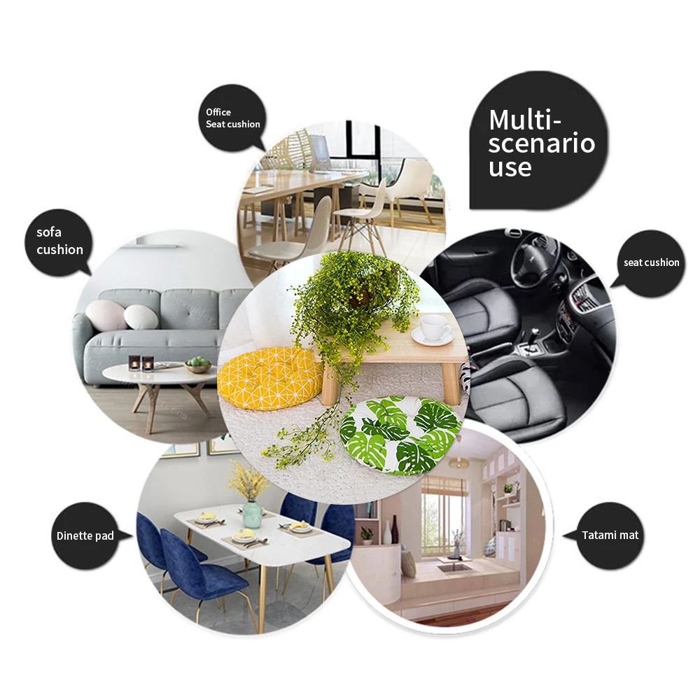 1/2/4PCS Round Winter Office Bar Chair Cushion Pad Cotton Thick Dining Seat Pads Garden Floor Home | Дом и сад