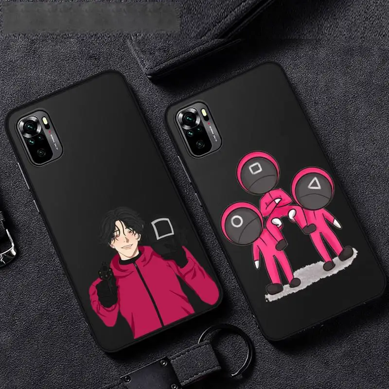 

squid game Phone Case For Xiaomi Mi Redmi Note 7 8 9 pro 8T 9T 9S 9A 10 Lite pro