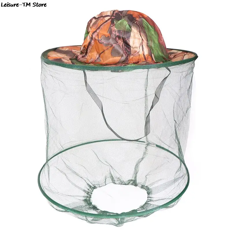 Камуфляжная шляпа для рыбалки Пчеловодство насекомых противомоскитная сетка