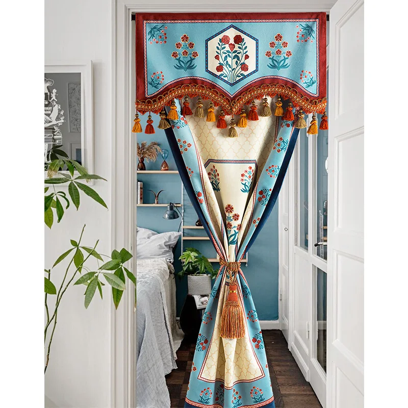 

Door Curtain with Tie Back Doorway Room Divider Wall Hanging Tapestry Bedroom Door Window Decoration Wedding Photo Backdrop Euro