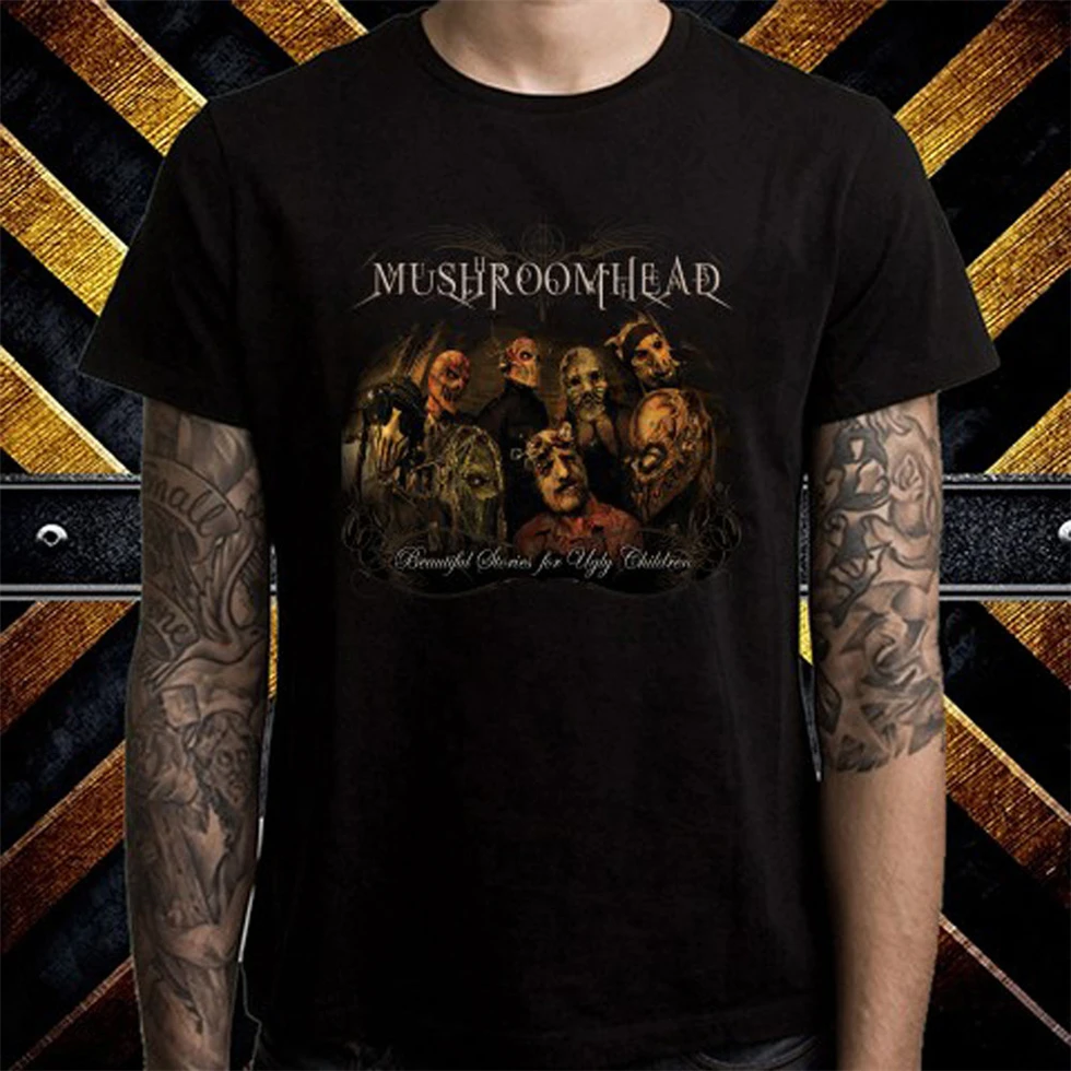 Mushroomhead хэви метал рок группа Мужская Черная Футболка размер S до 3Xl печать одежда