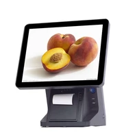 commercial pos pc all in one in touch computer restaurant pos system with printer vfd