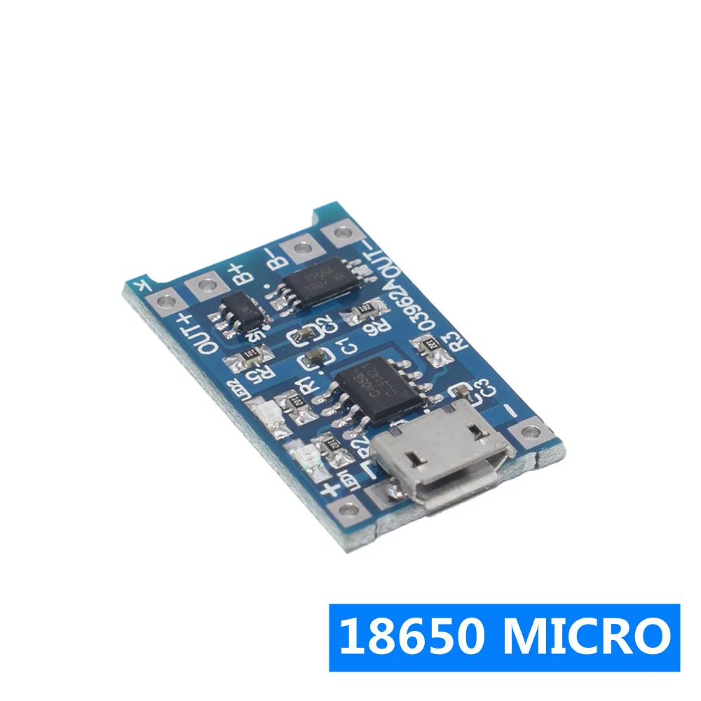 1 шт. USB type-c/Micro 5V 1A 18650 TP4056 модуль зарядного устройства литиевой батареи зарядная