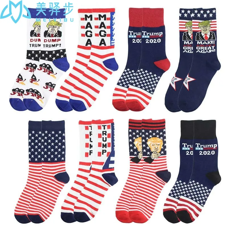 12 Pairs Per SetTRUMP Sock Wholesale Manufacture Donald Trump Sock