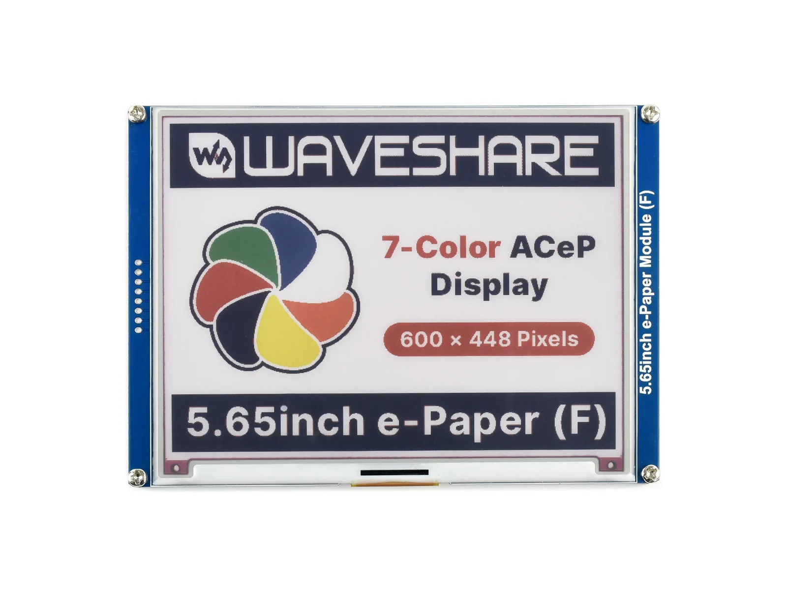 Цветной цветной модуль E-Paper E-Ink 5 65 дюйма 600 × 448 пикселей ACeP 7 цветов низкое