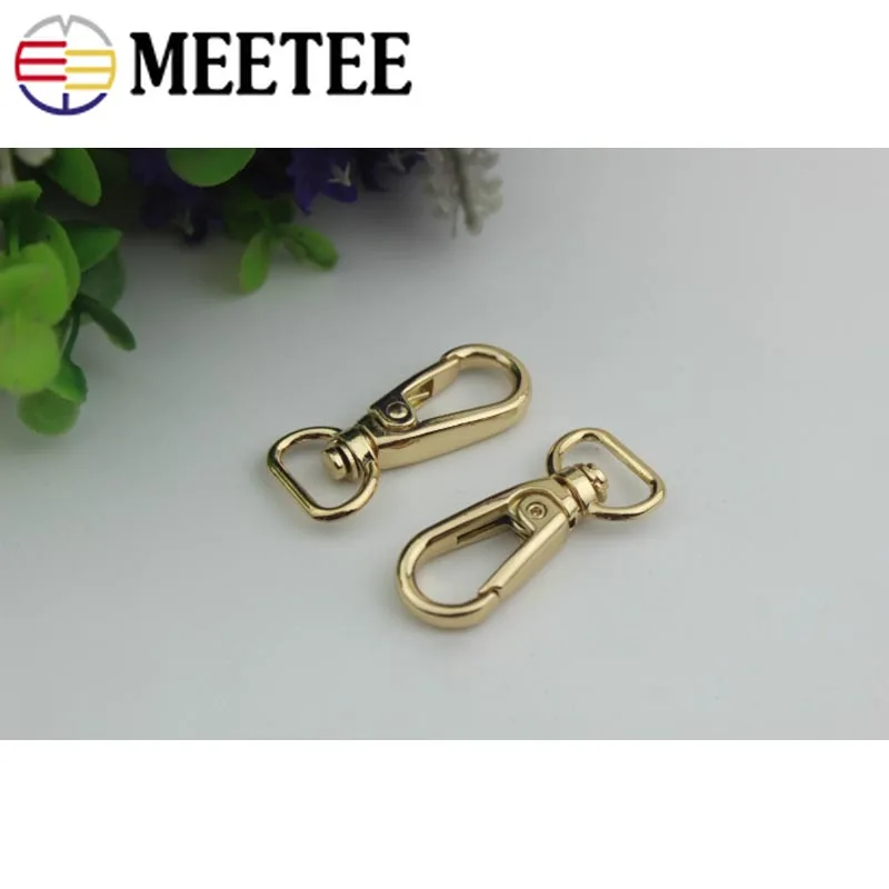 Металлический брелок Meetee 5/10 шт. 13 мм с металлической пряжкой для сумки ошейника