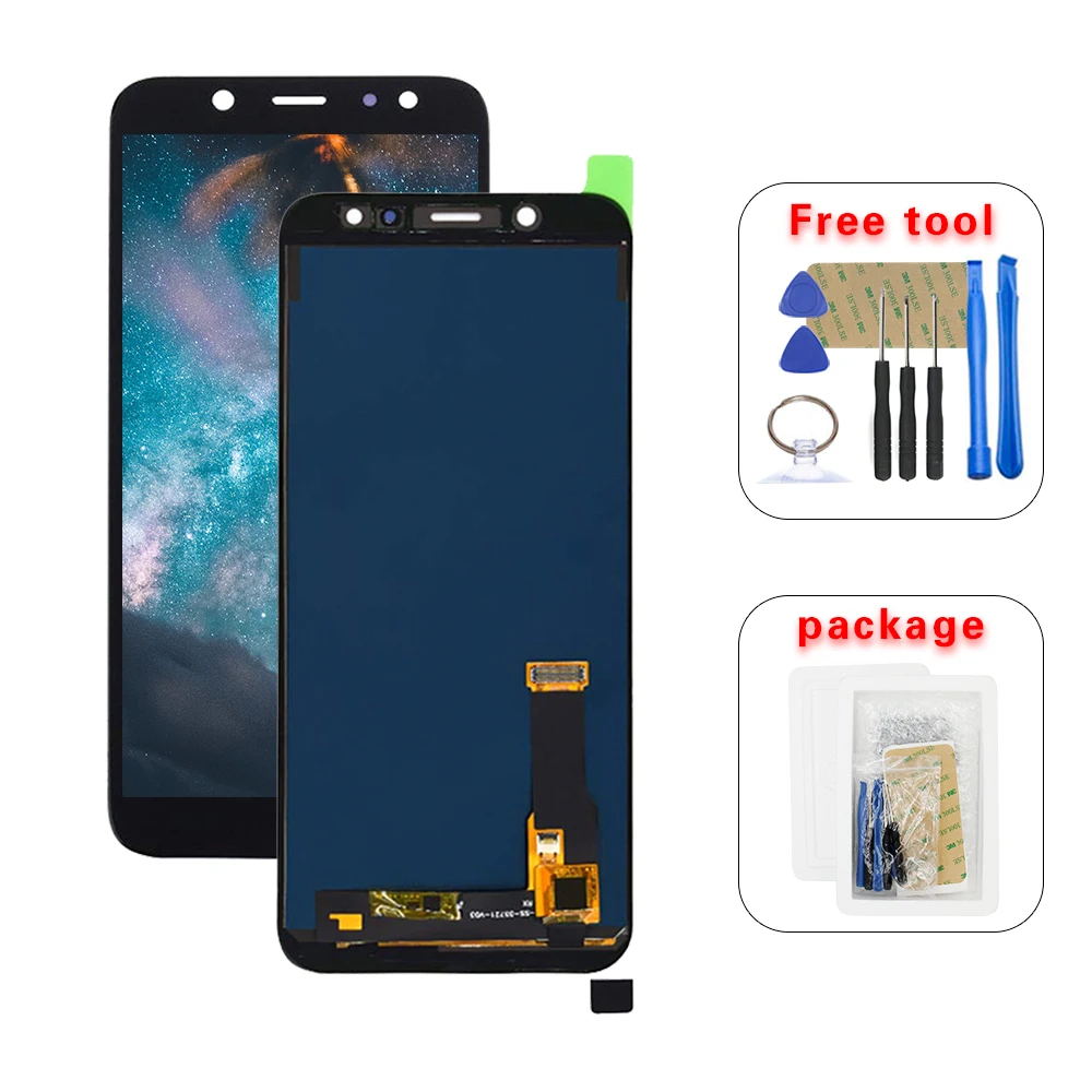 ЖК дисплей AMOLED для SAMSUNG Galaxy A6 2018 сменный сенсорный экран с дигитайзером в сборе A600F