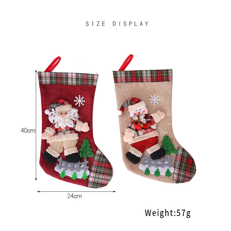 Домашний декор DIY Дом рождественские носки Подарочная сумка подарки подарочные