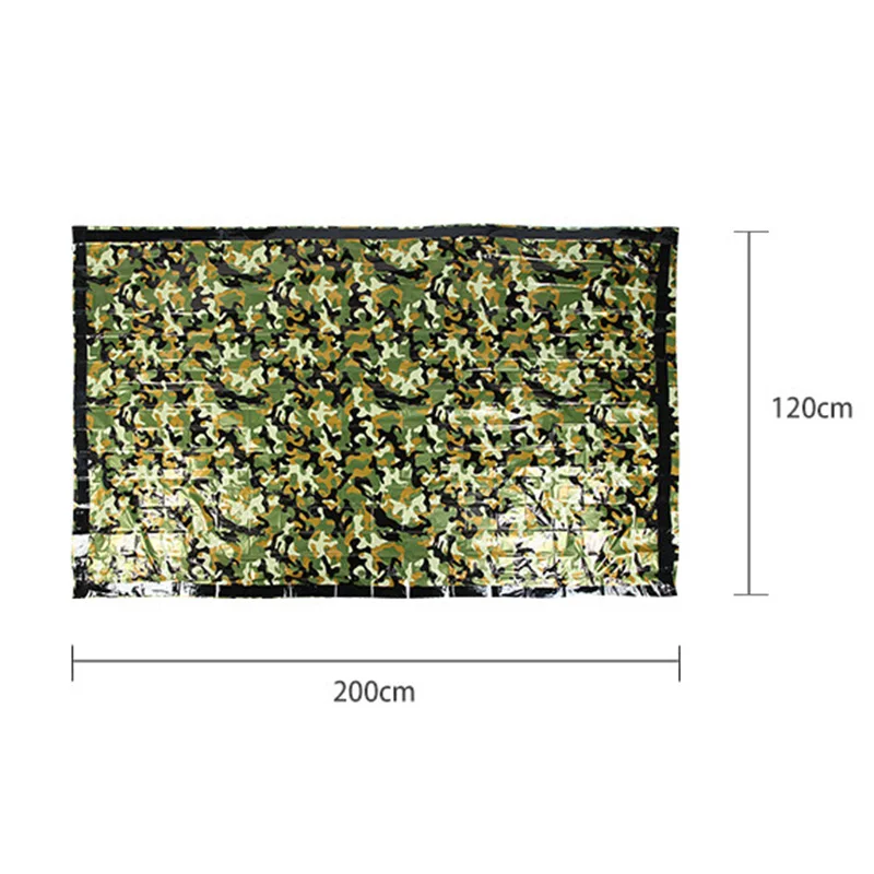 Аварийное одеяло Спальный мешок компактный водонепроницаемый термальный для