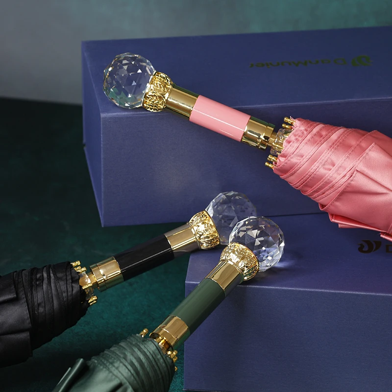 

Vintage Sun Umbrella Designer Windproof Portable Little Umbrella Uv Lightweight Parasols Sonnenschirm Ladies Umbrella AB50UB