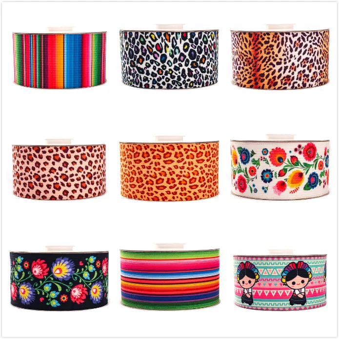 2 м 3 &quotвельветовые передачи тепла ленты с Леопардовыми пятнами Мексика печатных